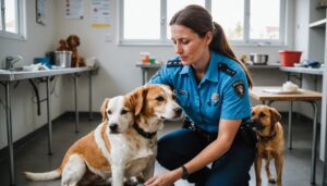 découvrez l’histoire émouvante d’une policière qui sauve deux chiens en détresse et change leur vie à jamais. courage, compassion et seconde chance.